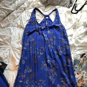 Target blue floral shift dress
